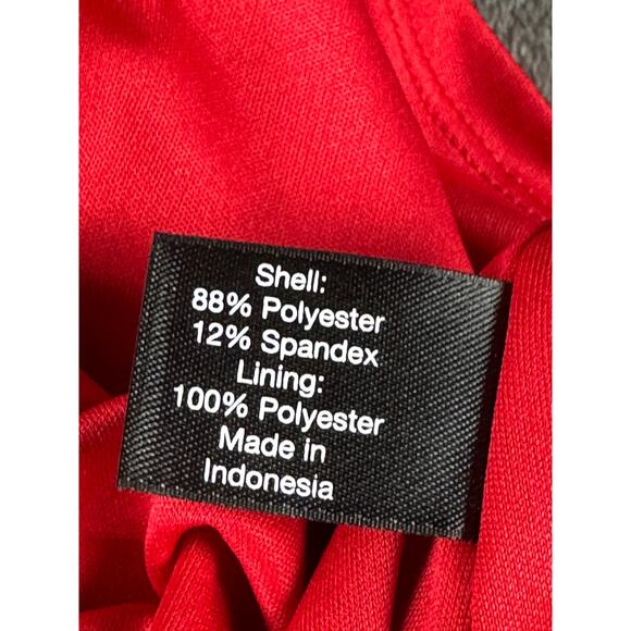 Lane Bryant Red Sleeveless Dress sz 20 lined, sexy, swingy, flattering - Picture 11 of 13